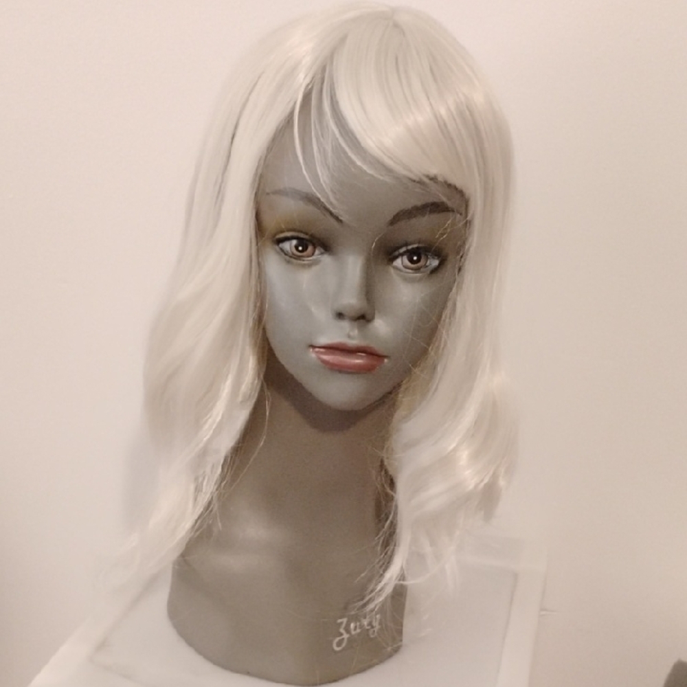 Elegant White Wig for Women